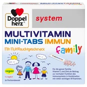 Doppelherz System Multivitamin mini-tabs immun family, 20 vrečk