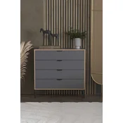 HANAH HOME Komoda Arden 4 Anthracite