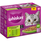 Mega pakiranje Whiskas Senior vrečke 24x85 g - 7+ Mešan izbor v omaki