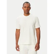 BOSS Majica Structure T-Shirt 50540567 Kremna Regular Fit