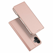 Dux Ducis Skin Pro knjižni ovitek za iPhone 16, roza
