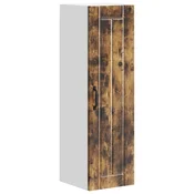 Vidaxl Omarica na steni LUCCA Dimljen hrast 30 x 31 x 100 cm