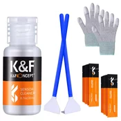 K&F 24mm DSLR or SLR Camera APS-C Sensor Cleaning Swab Kit (16pcs*cleaning swab + 1*20ml cleaning li