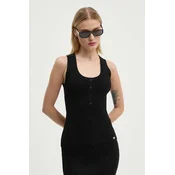 Telovnik Moschino Jeans črna barva, J0881 8702