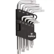 Set inbus kljuceva Torx rupica TS10-50 (9kom) TOPEX