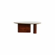 Rjava mizica 72x90 cm Mahelona – Light & Living
