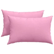 Vidaxl Blazine za kavč 2 szt. Roza 60 x 40 cm blago