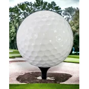 Casa Padrino XXL decorative golf ball with tee white/black A 140 cm