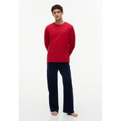 Tommy Hilfiger Underwear Dolga pižama rdeča / črna