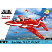 Cobi 5844 Armed Forces BAe Hawk T1 Red arrows, 1:48, 389 KS