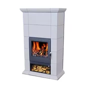 Domofire Lončena peč Lugano 8 kW cirkon