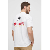 Športna kratka majica Marmot Marmot For Life bela barva