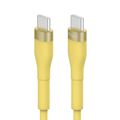 USB-C u USB-C kabel za punjenje i prijenos podataka Pastel 60W - 2m - žuti