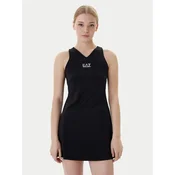 EA7 Emporio Armani Teniška obleka 7W000317 AF14524 UC001 Črna Regular Fit