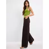 Mohito - Kavbojke wide leg - temno rjava