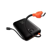 VEGER Prenosna baterija Veger K2 (W2068) PD QC3.0 35 W 20.000 mAh z vgrajenimi kabli tipa C / Lightning, črna