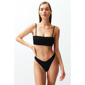 Trendyol Black Thong Bikini Bottom