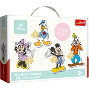 Trefl Otroška sestavljanka Mickey Mouse in prijatelji 14 kosov v škatli 27x19cm 24m+