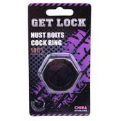 Nust Bolts Cock Ring-Black CN100394087 / 1188