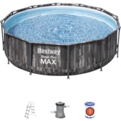 Bestway 5614X nadzemni bazen Uokvireni bazen Okrugao 9150 L Drvo