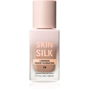 Makeup Revolution Skin Silk Serum Foundation lahki tekoči puder s posvetlitvenim učinkom odtenek F8 23 ml