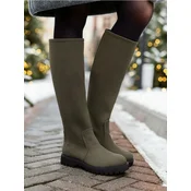 Sinsay - Cizme do kolena - khaki