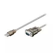 Kabl D-Sub 09 M (RS232) - USB AM (Win 2000, XP, VISTA, 7, 8,10), 1.8m