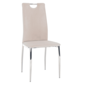 eoshop Jedilni stol, bež Dulux Žametna tkanina/krom, OLIVA NOVO