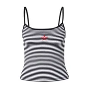 GUESS JEANS Top rdeča/črna/bela