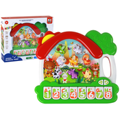 LEAN TOYS Orglični pianino z živalmi in učenjem angleščine