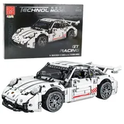 slomart LEAN TOYS Klocki Konstrukcyjne Športni Avto GT Racing Beli, 1:14, 1268 el.