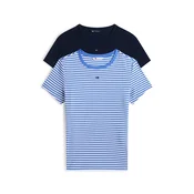 Tommy Jeans Majica ESSENTIAL mornarska/kraljevo modra/bela
