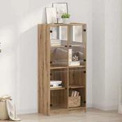 Highboard Umjetnicki hrast 68 x 37 x 142 cm Konstruirano drvo