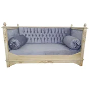 Casa Padrino baroque dog bed gray/cream - Magnificent antique style dog bed - Handmade dog furniture in the baroque style - Baroque pet furniture - Antique style pet furniture