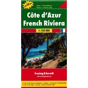 shumee Francoska riviera/Francoska riviera 1:150.000. Cestni in turistični zemljevid. Freytag & Berndt