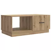 vidaXL Klubska miza Artisan hrast 90 x 50 x 37 cm Inženirski les