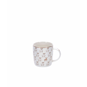 SKODELICA PORCELAN BELA/ZLATA ŽIVALI G.WURM 340ml