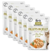 BRIT Care Cat Fillets in Jelly with Fine Trout & Cod 6 x 85 g