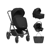 Kikka Boo Kolica Modena 3in1 set sa I-SIZE auto sedištem i tvrdom korpom Black