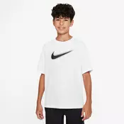 Nike B NK DF MULTI+ SS TOP HBR, dječja majica, bijela DX5386