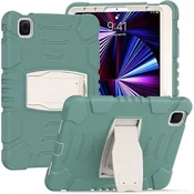 Nikcorp Oklepni etui za tablico Samsung Galaxy Tab A7 Lite 8.7 z vgrajenim stojalom, odporen na udarce in padce, zelene barve