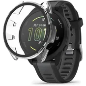 GS Ovitek 2 v 1 + kaljeno steklo za Garmin Forerunner 165, prozoren