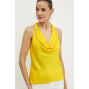 Bluza Morgan OSMA za žene, boja: žuta, bez uzorka