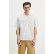Bombažna srajca Norse Projects Mads Poplin Stripe SS