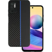 Tel Protect karbonski ovitek Xiaomi Redmi Note 10 5G - črno/modri