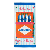 Bombažna brisača za na plažo 76x160 cm Sardines – Catherine Lansfield