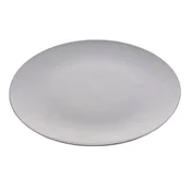 shumee Dekorativni pleksi steklo krožnik 22 cm SREBRNA | P0002-22_SLV