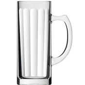 Pivski kozarec z merico 0,5 l z ročajem (6 kos)