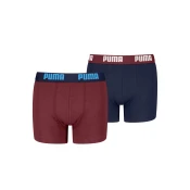PUMA Everyday Basic Boxers Youth (2-pack), Clothing, Red/Navy, 16