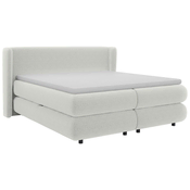 Boxspring Krevet Elodie 180/200 cm , sivo-bela